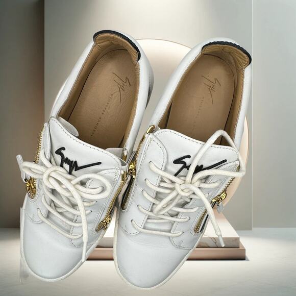 Giuseppe Zanotti Zip-Detail Leather Sneakers EU41 - Picture 6 of 7